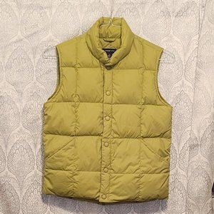 Lands End Green Down Vest - Sz Medium